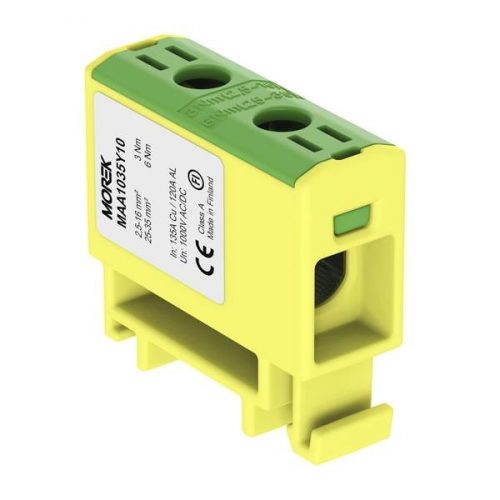 MOREK - OTL35 zöld/sárga - Fővezetéki sorkapocs, 1xAl/Cu 2,5-35, 1500V, zöld/sárga - HD Hungária - MAA1035Y10