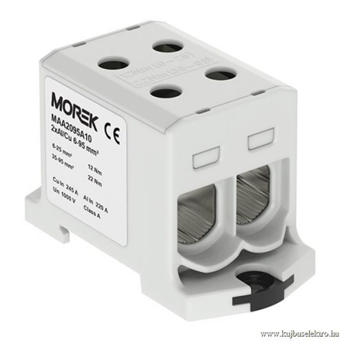 MOREK - OTL95-2 szürke - Fővezetéki sorkapocs, 2xAl/Cu 6-95 mm2,1500V, szürke - HD Hungária - MAA2095A10