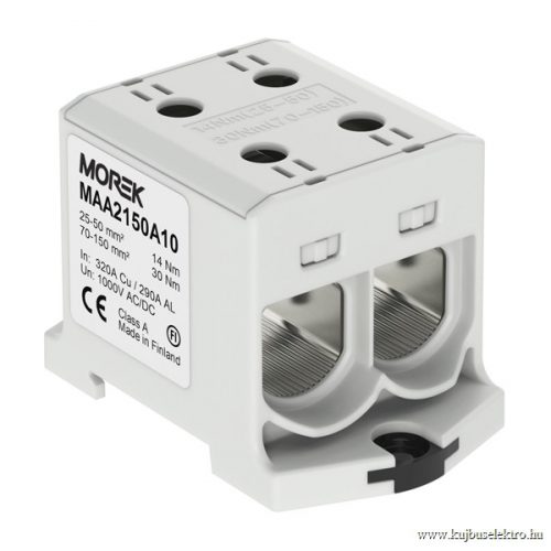 MOREK - OTL150-2 szürke - Fővezetéki sorkapocs, 2xAl/Cu 25-150, 1500V, szürke - HD Hungária - MAA2150A10