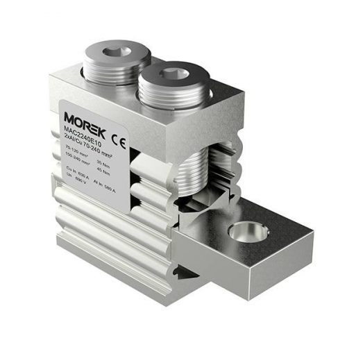 MOREK - OT 240-2 Bekötő kengyel - Leágazó kengyel, univerzális 2xAl/Cu 70-240 mm2 - HD Hungária - MAC2240E10