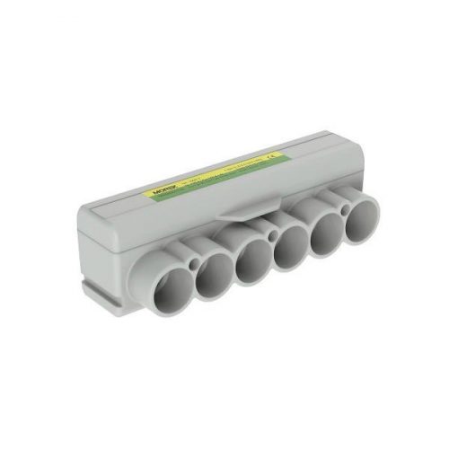 MOREK - SLT50-6-3 zöld/sárga elosztóblokk - Elosztóblokk 6x10-50/2,5-35 + 3x2,5 mm2 Al/Cu, 1000V SLT50-6-3 zöld/sárga - HD Hungária - MAS6051Y10