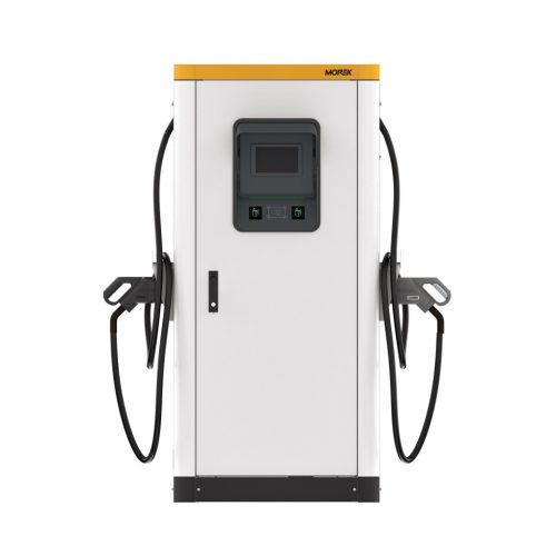 MOREK - EV töltő, 60kW upgradeable 120kW, DC, hálózati, 2*CCS2 - 60kW DC töltő, 2xCCS2, 7" érintőképernyő,Ethernet, 4G, IP54/IK10, 100-200A5m Phoenix DC kábelekkel - HD Hungária - MEVU60DRENG5CCS