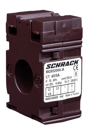 SCHRACK - MG952004A Felfűzhető áramváltó kábelhez, D=21mm, 40/5A