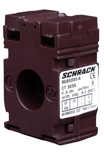 SCHRACK - MG952005A Felfűzhető áramváltó kábelhez, D=21mm, 50/5A