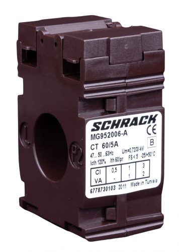 SCHRACK - MG952006A Felfűzhető áramváltó kábelhez, D=21mm, 60/5A