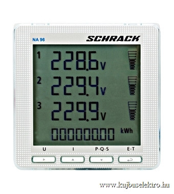 SCHRACK - MGF39000 Kombinált mérőműszer NA96, 96x96mm, alapkészülék