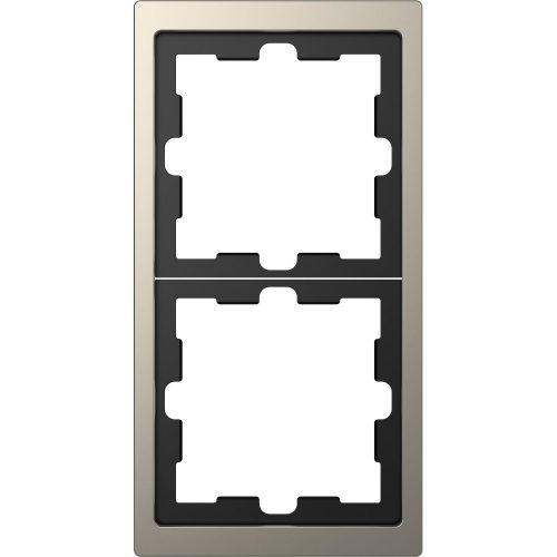 SCHNEIDER MTN4020-6550 - MERTEN D-Life kettes keret, nikkel (fém)