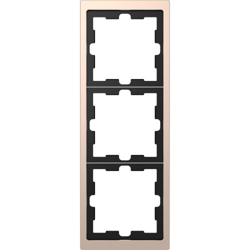 SCHNEIDER MTN4030-6551 - MERTEN D-Life hármas keret, pezsgő (fém)