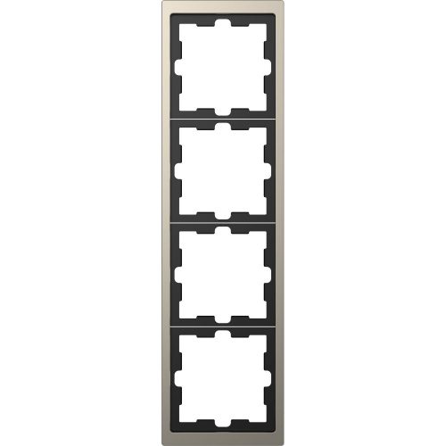 SCHNEIDER MTN4040-6550 - MERTEN D-Life négyes keret, nikkel (fém)