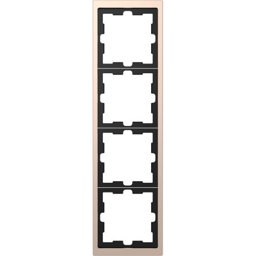 SCHNEIDER MTN4040-6551 - MERTEN D-Life négyes keret, pezsgő (fém)