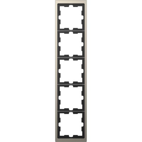 SCHNEIDER MTN4050-6550 - MERTEN D-Life ötös keret, nikkel (fém)