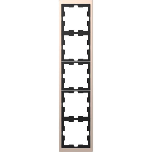 SCHNEIDER MTN4050-6551 - MERTEN D-Life ötös keret, pezsgő (fém)