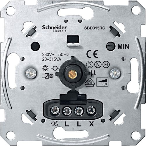 SCHNEIDER MTN5136-0000 - MERTEN Forgatógombos fényerőszabályzó, kapacitív terhelésekhez, 20-315 W