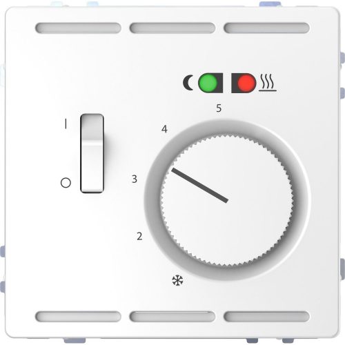 SCHNEIDER MTN5764-6035 - MERTEN Padlótermosztát, kapcsolóval, 250 V, 10 A, D-Life, lótuszfehér