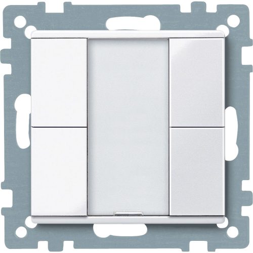 SCHNEIDER MTN617225 - Merten-KNX 2-es nyomógomb , SystemM, aktív fehér, fényes