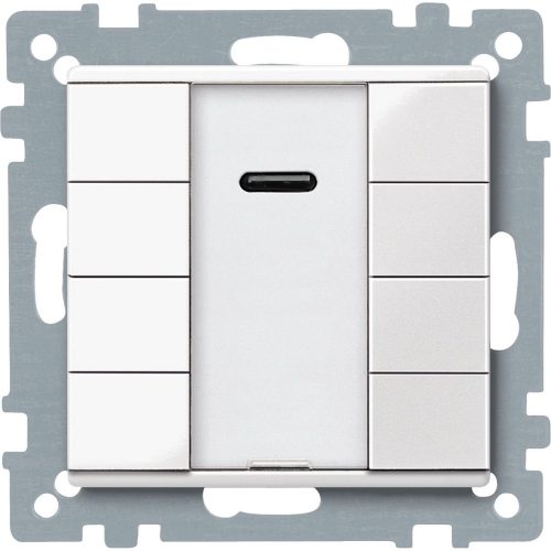 SCHNEIDER MTN617519 - Merten-KNX 4-es IR nyomógomb , SystemM, polárfehér, fényes