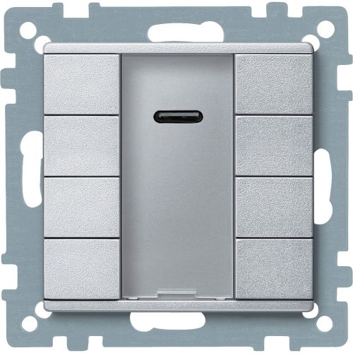 SCHNEIDER MTN627960 - Merten-KNX 4-es IR nyomógomb , SystemM, alumínium