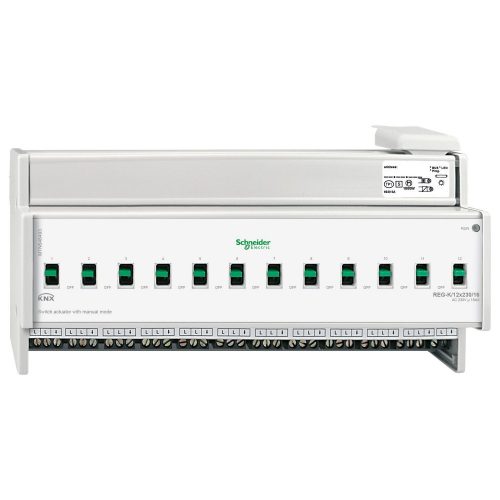 SCHNEIDER MTN648493 - Merten-KNX REG-K/12x230/16 kapcsolóaktor kézi üzemmóddal