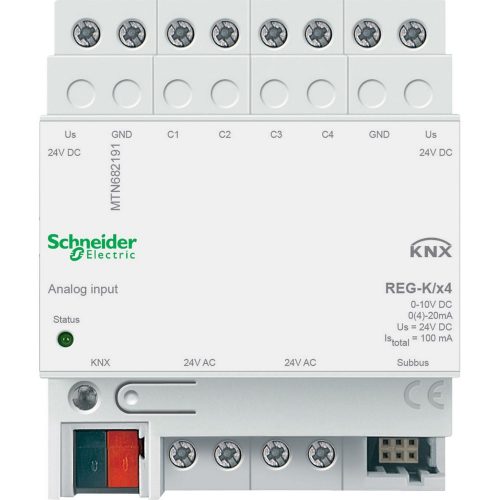 SCHNEIDER MTN682191 - Merten-KNX REG-K 4-es analóg bemenet