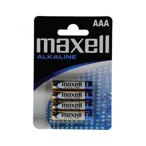 SOMOGYI ELEKTRONIC - Maxell LR03 - AAA elem, alkáli, 4db/bliszter