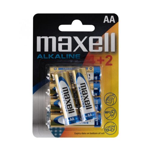 SOMOGYI ELEKTRONIC - Maxell LR6 4+2 - Ceruza elem (AA), alkáli, 4+2/bliszter