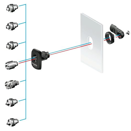 SCHNEIDER NSYAEDLB5S3D - 5 mm-es 2 tollú zárbetét