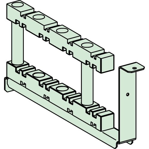 SCHNEIDER NSYBHS600 - 2 vízszintes gyűjtősín tartó 3200A (600)