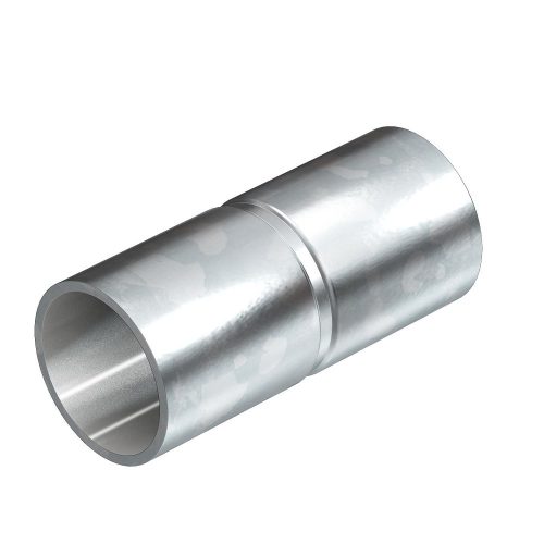 OBO-2046854 Összekötő karmantyú acél menet nélküli O16mm galvanikusan horganyzott, DIN EN 12329 - SV16W G