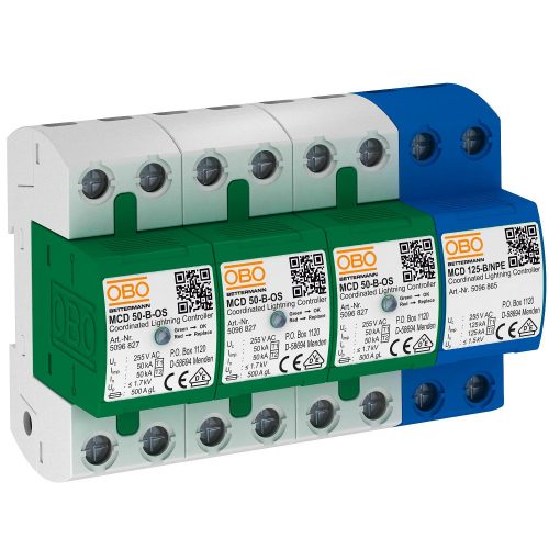 OBO-5096836 CoordinatedLightningController Készlet állapotjelzéssel 255V  - MCD 50-B 3+1-OS