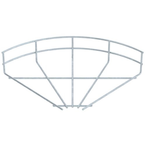 OBO-6002226 90°-os ív rácsos kábeltálcához 55x200 merítetten tűzihorganyzott, DIN EN ISO 1461 - GRB 90 520 FT
