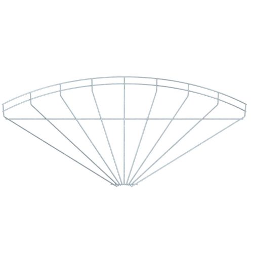 OBO-6002269 90°-os ív rácsos kábeltálcához 55x600 merítetten tűzihorganyzott, DIN EN ISO 1461 - GRB 90 560 FT