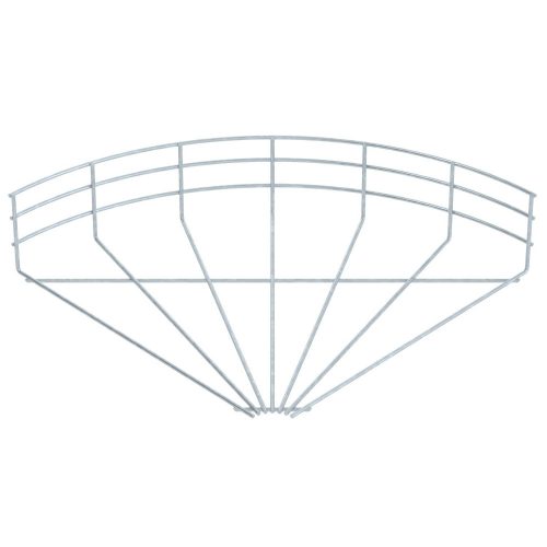 OBO-6002331 90°-os ív rácsos kábeltálcához 105x400 merítetten tűzihorganyzott, DIN EN ISO 1461 - GRB 90 140 FT