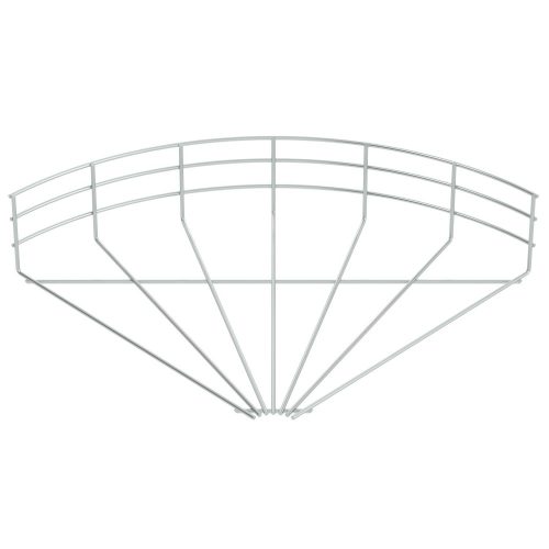 OBO-6002378 90°-os sarokidom rácsos kábeltál 105x400 galvanikusan horganyzott, DIN EN 12329 - GRB 90 140 G