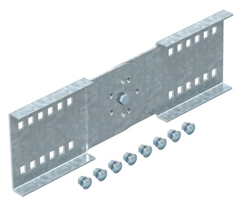 OBO-6091318 csuklós összekötő nagyfeszt. 110-es rendszerhez 110x380 szalaghorganyzott, DIN EN 10346 - WRGV 110 FS