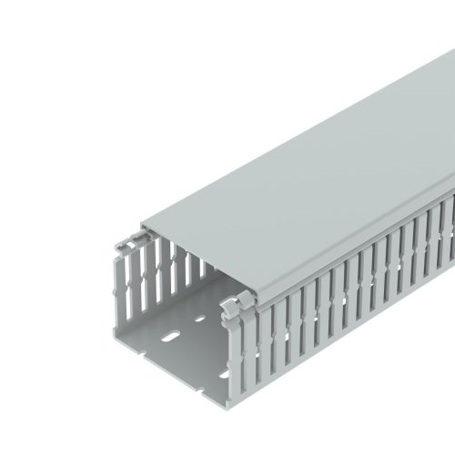 OBO-6178563 Vezetékrendező csatorna halogénmentes 75x100x2000 világosszürke - LKVH N 75100