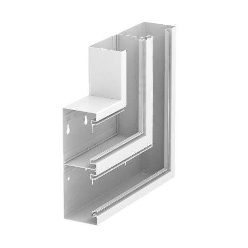 OBO-6278420 Lapos sarokelem emelkedő szimmetrikus 70x210mm hófehér - GS-DFS70210RW