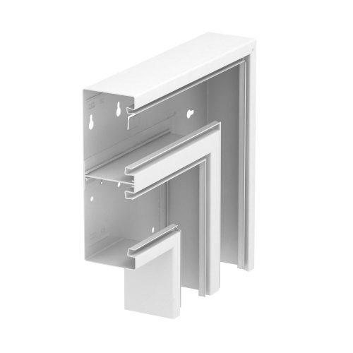 OBO-6278430 Lapos sarokelem eső szimmetrikus 70x210mm hófehér - GS-DFF70210RW