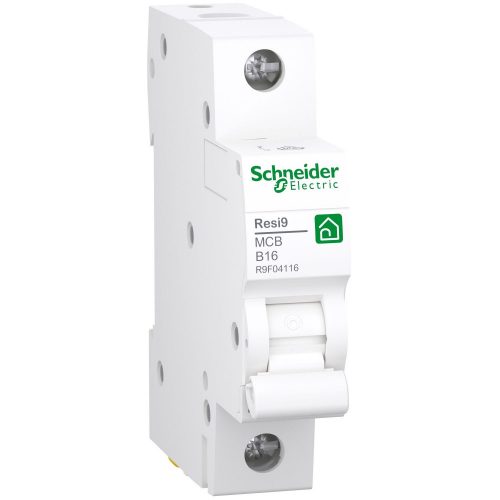 SCHNEIDER R9F04116 - RESI9 kismegszakító, 1P, B, 16A