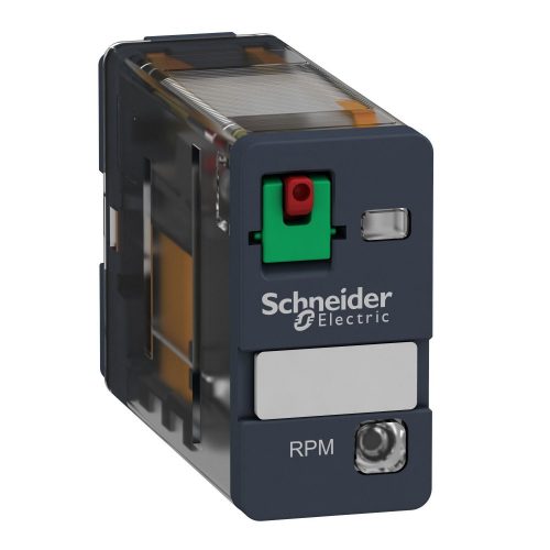 SCHNEIDER RPM12B7 - Zelio RPM teljesítményrelé, 1CO, 15A, 24VAC, tesztgomb, LED