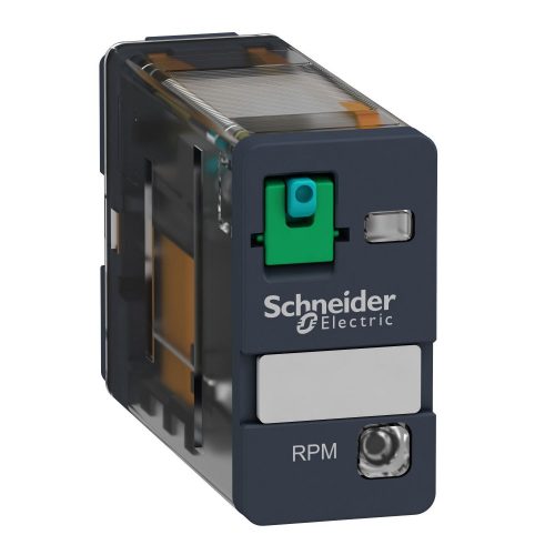 SCHNEIDER RPM12BD - Zelio RPM teljesítményrelé, 1CO, 15A, 24VDC, tesztgomb, LED