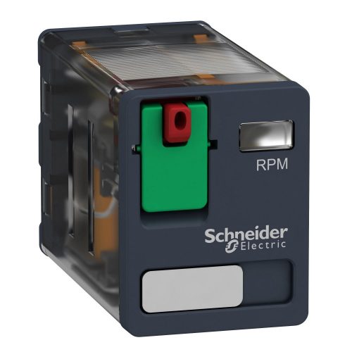 SCHNEIDER RPM21B7 - Zelio RPM teljesítményrelé, 2CO, 15A, 24VAC, tesztgomb