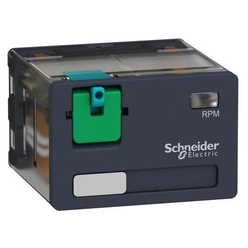 SCHNEIDER RPM41BD - Zelio RPM teljesítményrelé, 4CO, 15A, 24VDC, tesztgomb