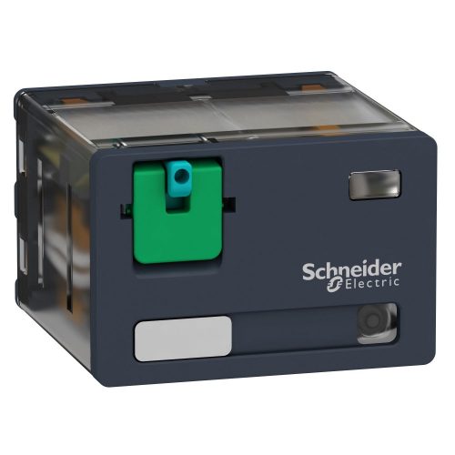 SCHNEIDER RPM42BD - Zelio RPM teljesítményrelé, 4CO, 15A, 24VDC, tesztgomb, LED