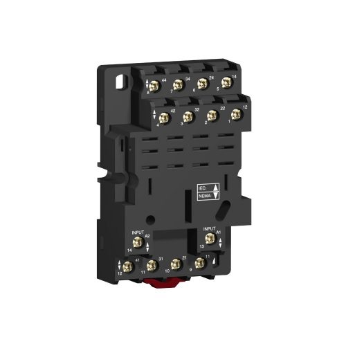 SCHNEIDER RPZF4 - Zelio foglalat, RPM4*** teljesítményreléhez, 4CO, vegyes elrendezésű, csavaros