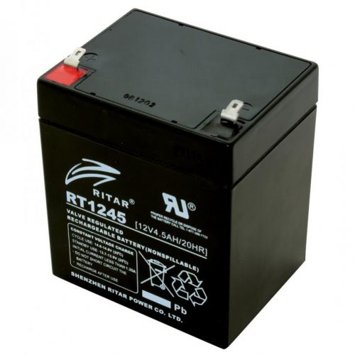 SOMOGYI ELEKTRONIC - RT 1245E - Ólomakkumulátor, 12V/4,5Ah