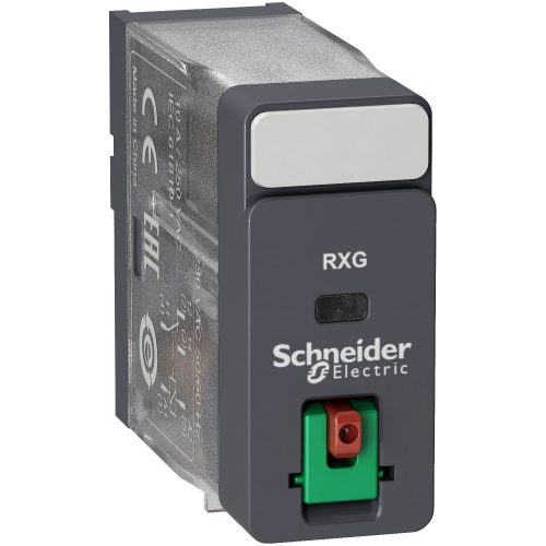 SCHNEIDER RXG11B7 - Zelio RXG Interfész relé, 1CO, 10A, 24VAC, tesztgomb