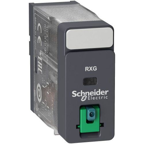 SCHNEIDER RXG11BD - Zelio RXG Interfész relé, 1CO, 10A, 24VDC, tesztgomb