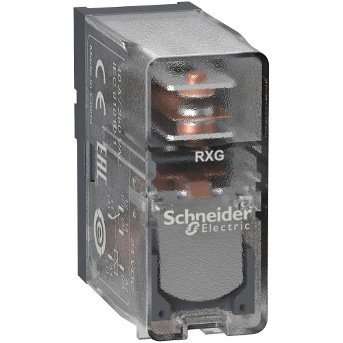 SCHNEIDER RXG15BD - Zelio RXG Interfész relé, 1CO, 10A, 24VDC