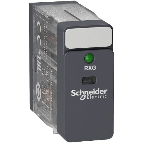 SCHNEIDER RXG23B7 - Zelio RXG Interfész relé, 2CO, 5A, 24VAC, LED