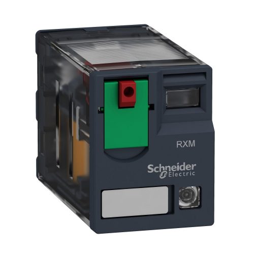 SCHNEIDER RXM4GB2E7 - Zelio RXM miniatűr relé, 4CO, 3A, 48VAC, tesztgomb, LED, alacsony szintű